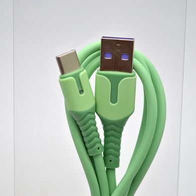 Кабель ANSTY Z-027-T LED Type-C 3A 1M Green
