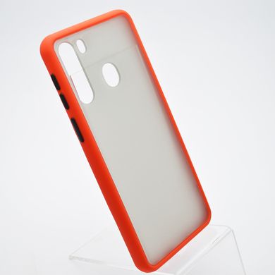 Чехол с полупрозрачной задней крышкой Matte Color Case TPU для Samsung Galaxy A215 Galaxy A21 Красный