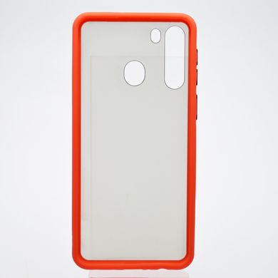 Чехол с полупрозрачной задней крышкой Matte Color Case TPU для Samsung Galaxy A215 Galaxy A21 Красный