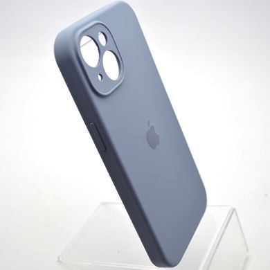 Силиконовый чехол накладка Silicon Case Full Camera для iPhone 15 Plus Lavender Gray