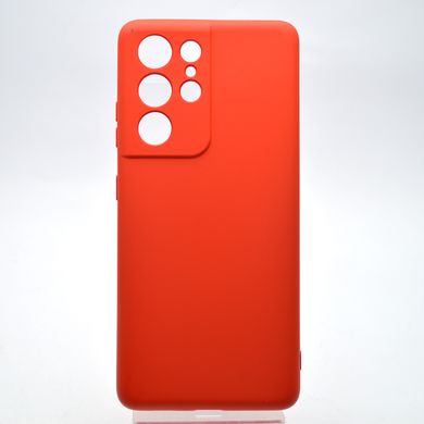 Чохол накладка Silicon Case Full Camera для Samsung G998 Galaxy S21 Ultra Red