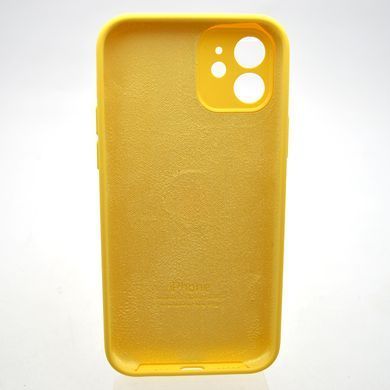 Силиконовый чехол накладка Silicon Case Full Camera для iPhone 12 Yellow