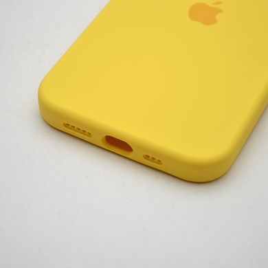 Силиконовый чехол накладка Silicon Case Full Camera для iPhone 12 Yellow