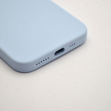 Чехол силиконовый с квадратными бортами Silicon case Full Square для iPhone X/iPhone Xs Lilac Blue