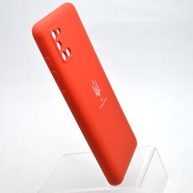 Чехол с патриотическим принтом Silicone Case Print Тризуб для Samsung A31 Galaxy A315 Red