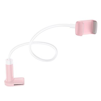 Гибкий настольный держатель для смартфонов Hoco PH23 Balu Mobile Phone stand Pink White