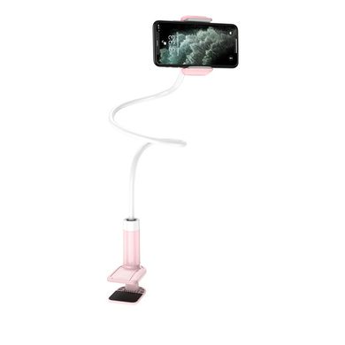 Гибкий настольный держатель для смартфонов Hoco PH23 Balu Mobile Phone stand Pink White