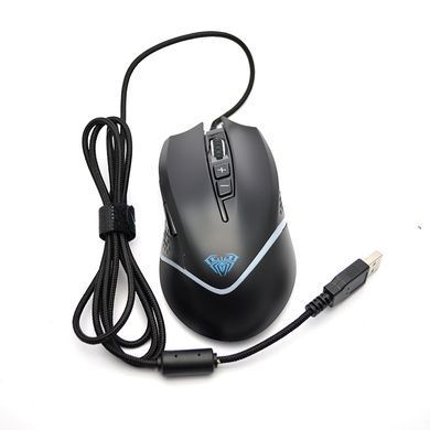 Мышка игровая с подсветкой проводная Mixie F805 Black/Черный