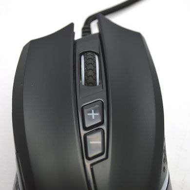 Мишка ігрова з підствіткою провідна Mixie F805 Black/Чорний