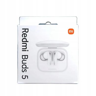 Наушники Беспроводные TWS (Bluetooth) Xiaomi Buds 5 White, Белый