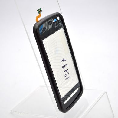 Сенсор (тачскрін) Nokia 5800 з темно-червоною рамкою HC