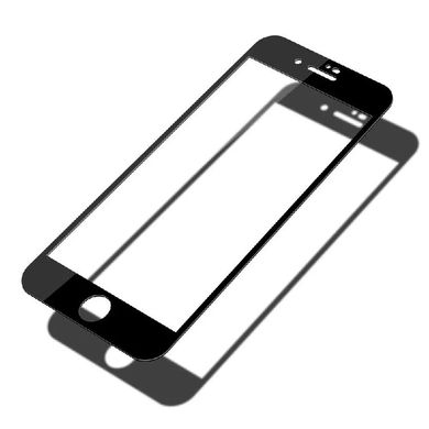 Захисне скло 9D Full Glue Triplex на iPhone 6/6S Black тех. пакет