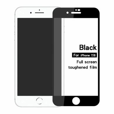 Защитное стекло 9D Full Glue Triplex на iPhone 6/6S Black тех. пакет