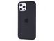 Чехол накладка Silicone Case Full Cover с MagSafe Splash Screen для iPhone 12/12 Pro Black(черный)