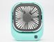 Портативний вентилятор настільний DESK Fan 290 250mAh Green (Зелений)