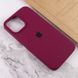 Чехол накладка Silicon Case Full cover iPhone 13 Maroon, Бордовый