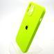 Силіконовий чохол накладка Silicon Case Full Camera для iPhone 12 Pro Max Fluorescent Green