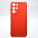 Чехол накладка Silicon Case Full Camera для Samsung G998 Galaxy S21 Ultra Red