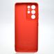 Чехол накладка Silicon Case Full Camera для Samsung G998 Galaxy S21 Ultra Red