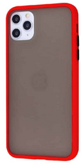 Чохол з напівпрозорою задньою кришкою Matte Color Case для Apple iPhone 11 6.1" Red