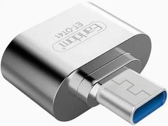 Переходник OTG Earldom ET-OT41 USB to Type-c Silver