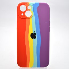Чохол з райдужним дизайном Silicon Case Rainbow Full Camera для iPhone 13 №6