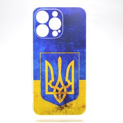 Чехол с патриотическим принтом накладка TPU Print Emblen of Ukraine для iPhone 13 Pro