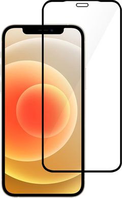 Защитное стекло iPaky для iPhone 12/12 Pro Черная рамка
