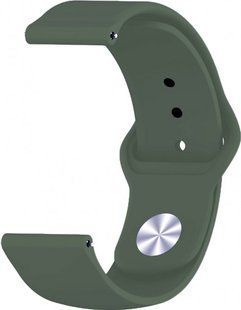 Ремешок для Xiaomi Amazfit Bip/Samsung 20mm Dark Green/Темно-зеленый