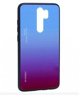Стеклянный чехол Gradient Glass Case для Xiaomi Redmi Note 8 Pro Blue-Pink
