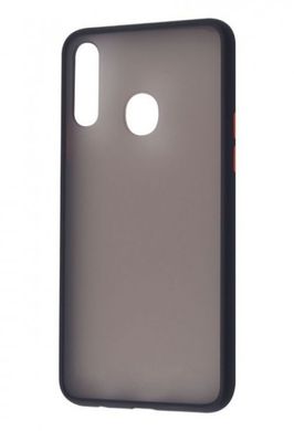 Чехол с полупрозрачной задней крышкой Matte Color Case TPU для Samsung Galaxy A20s (A207F) Black