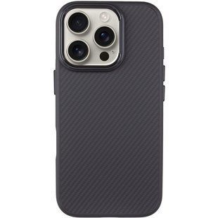 Чохол накладка Carbon with MagSafe для Apple iPhone 16 Pro Black