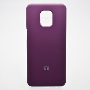 Чехол накладка Silicon Case Full Cover для Xiaomi Redmi Note 9s/Redmi Note 9 Pro Grape/Темно-фиолетовый