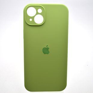 Силиконовый чехол накладка Silicon Case Full Camera для iPhone 15 Plus Mint Green