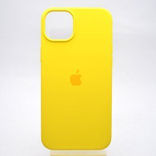 Чохол накладка Silicone Case Full Cover для iPhone 14 Plus (Max) Жовтий