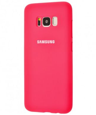 Чехол накладка Silicon Cover for Samsung G955 Galaxy S8 Plus Hot Pink Copy