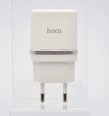 Зарядное устройство для телефона сетевое (адаптер) Hoco C12 Smart Dual USB 2.4A White