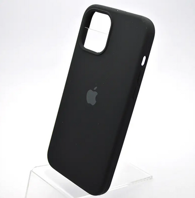 Чохол накладка Silicone Case Full Cover для Apple iPhone 12 Pro Max Чорний