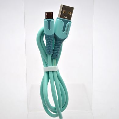 Кабель ANSTY Z-027-A LED Micro USB 3A 1M Blue