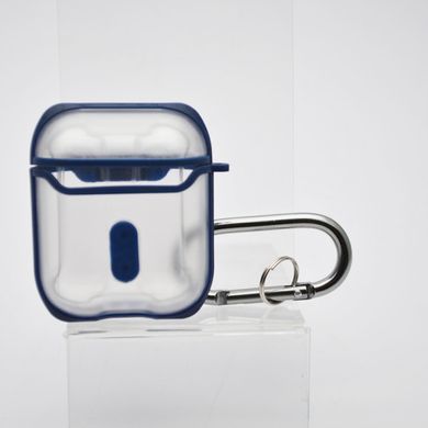 Чохол для AirPods Eggshell with button (Matte/Blue)