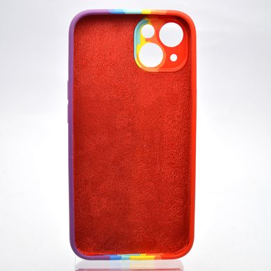 Чехол с радужным дизайном Silicon Case Rainbow Full Camera для iPhone 13 №6