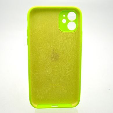 Силіконовий чохол накладка Silicon Case Full Camera для iPhone 11 Fluorescent Green