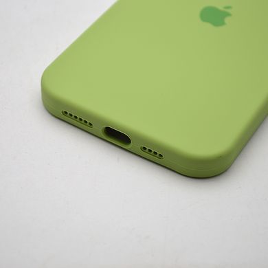Силіконовий чохол накладка Silicon Case Full Camera для iPhone 15 Plus Mint Green