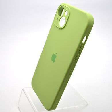 Силіконовий чохол накладка Silicon Case Full Camera для iPhone 15 Plus Mint Green