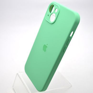 Силиконовый чехол накладка Silicon Case Full Camera для iPhone 15 Rehmannia Green