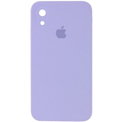 Чехол силиконовый с квадратными бортами Silicon case Full Square для iPhone Xr Dasheen Фиолетовый