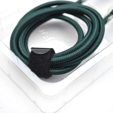 Кабель Veron CL04 Nylon Cable Type-c to Lighting 20W 1M Green