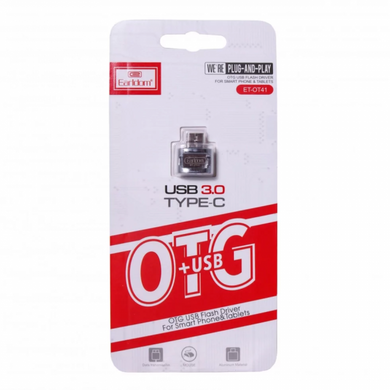 Перехідник OTG Earldom ET-OT41 USB для Type-c Silver
