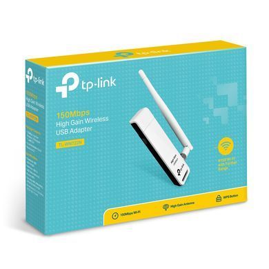 Wi-Fi адаптер USB TP-Link TL-WN722N White