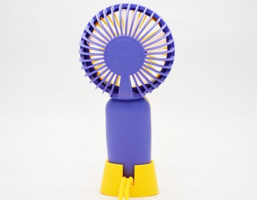 Портативний вентилятор S218 250 mAh Yellow-Blue (Жовто-синій)